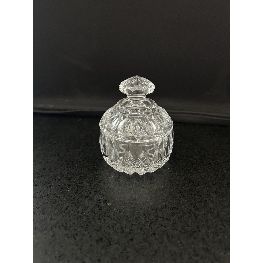 VTG Gorham Crystal "Althea" Cut Sugar Bowl & Lid Or candy or trinket dish